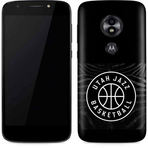 NBA Utah Jazz Black Animal Print Moto E5 Play Skin